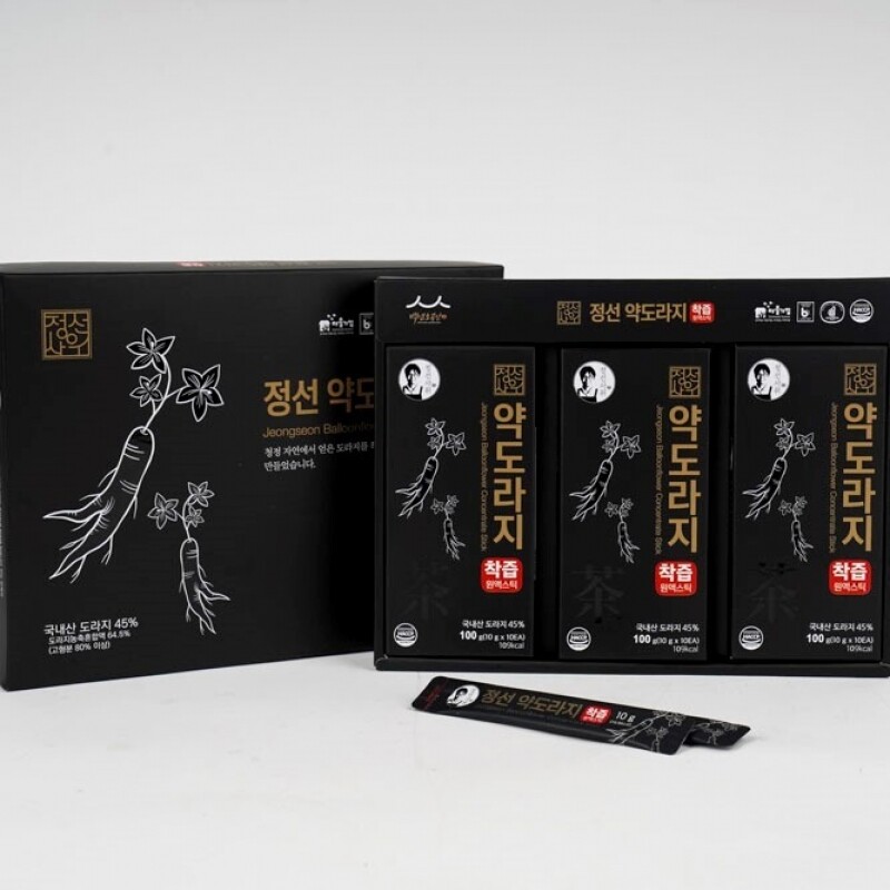 정선아라리한과농원,정선사위 도라지스틱300g 약도라지청 착즙원액 발효 30개입